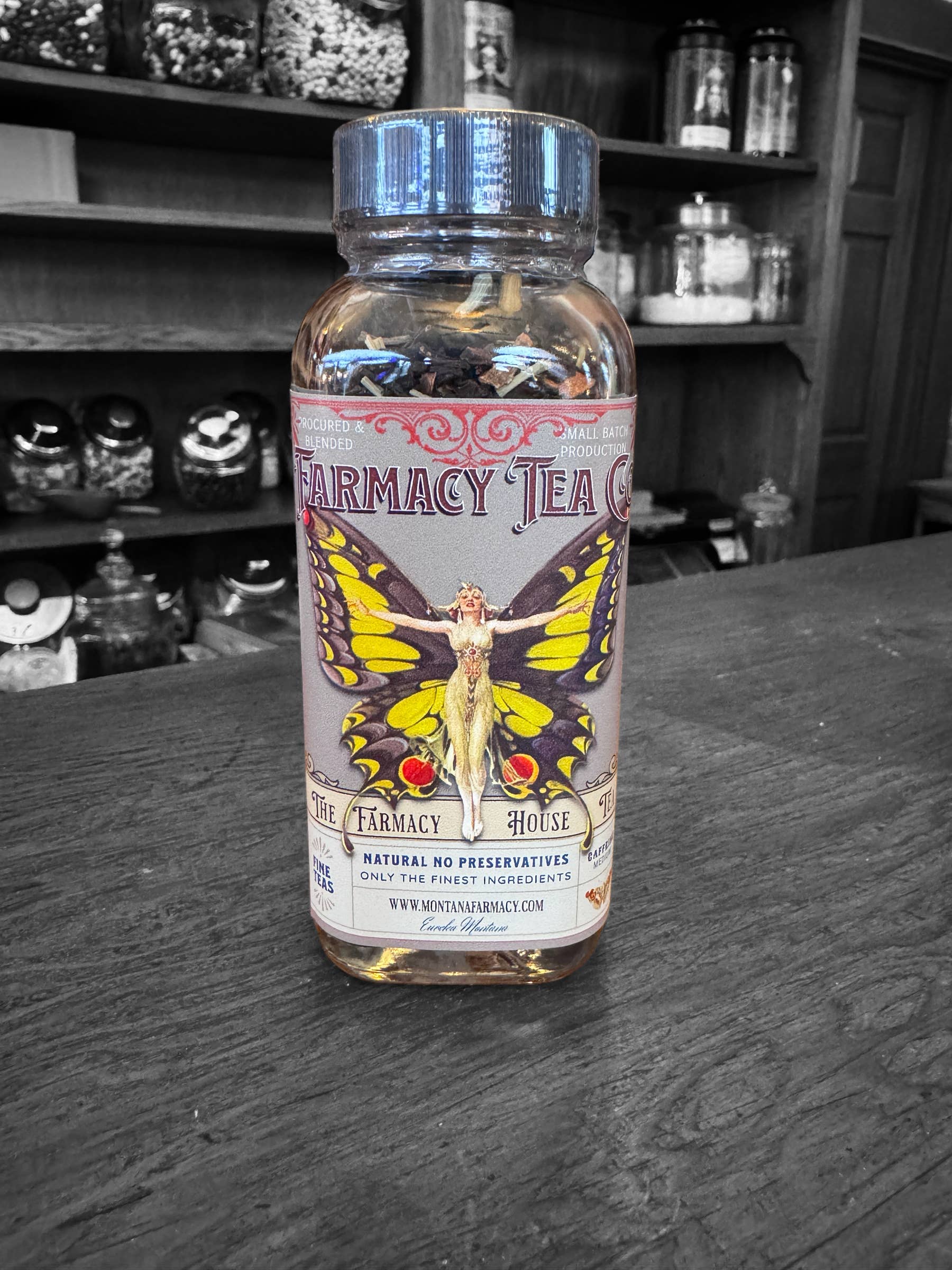 Our House Tea Fan Fave Fruity Earl Grey Butterfly Vintage