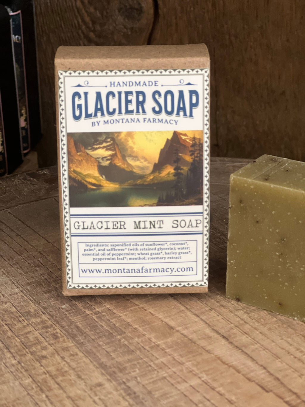 Glacier Natl Park Montana Fresh Mint Scent Handmade Soap
