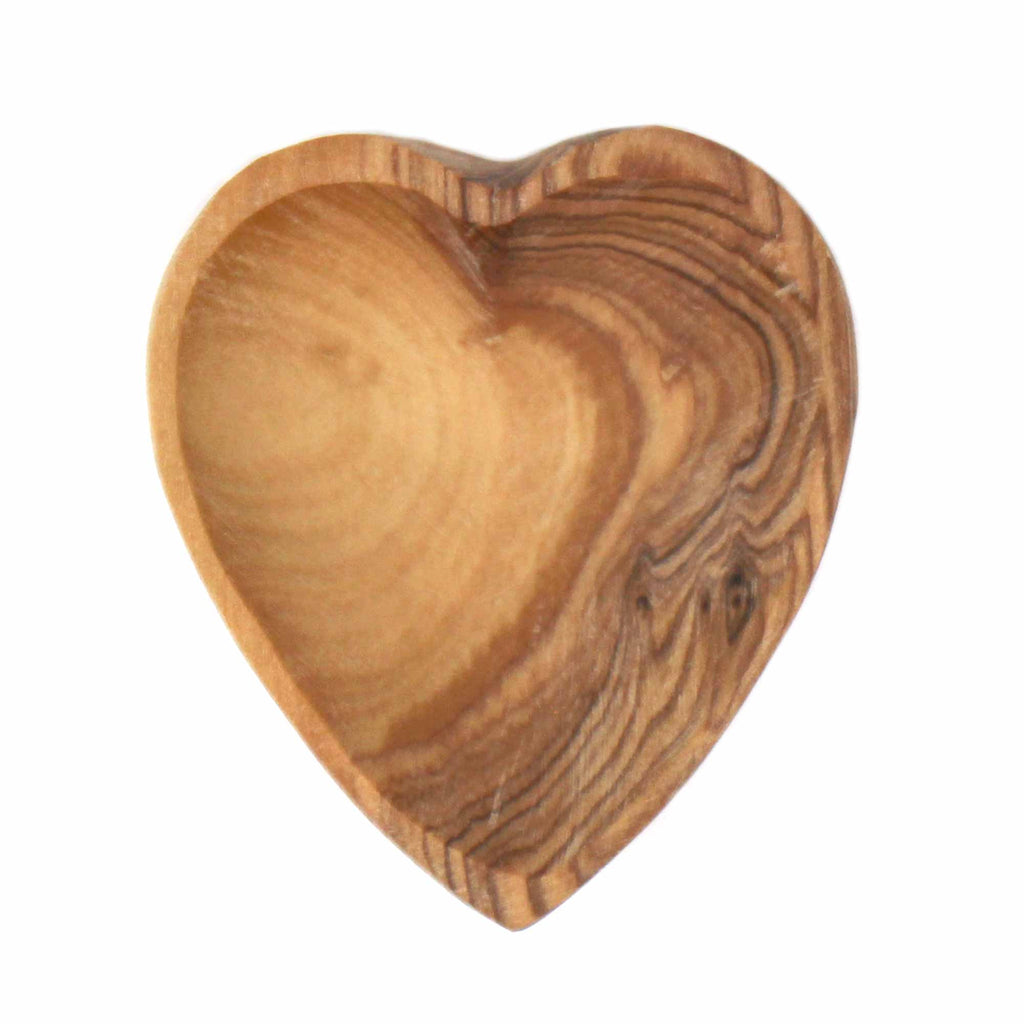 Petite Olive Wood Heart Bowl