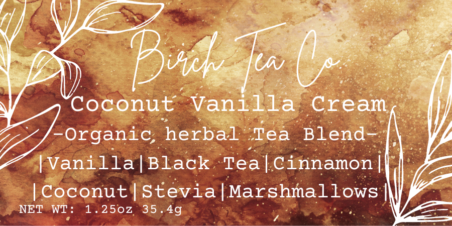 Coconut Vanilla Cream - Black Tea Loose Leaf Tea Blend