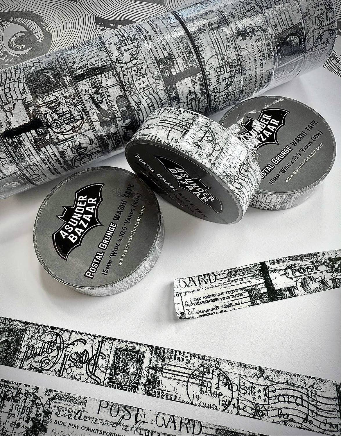 Postal Grunge Washi Tape