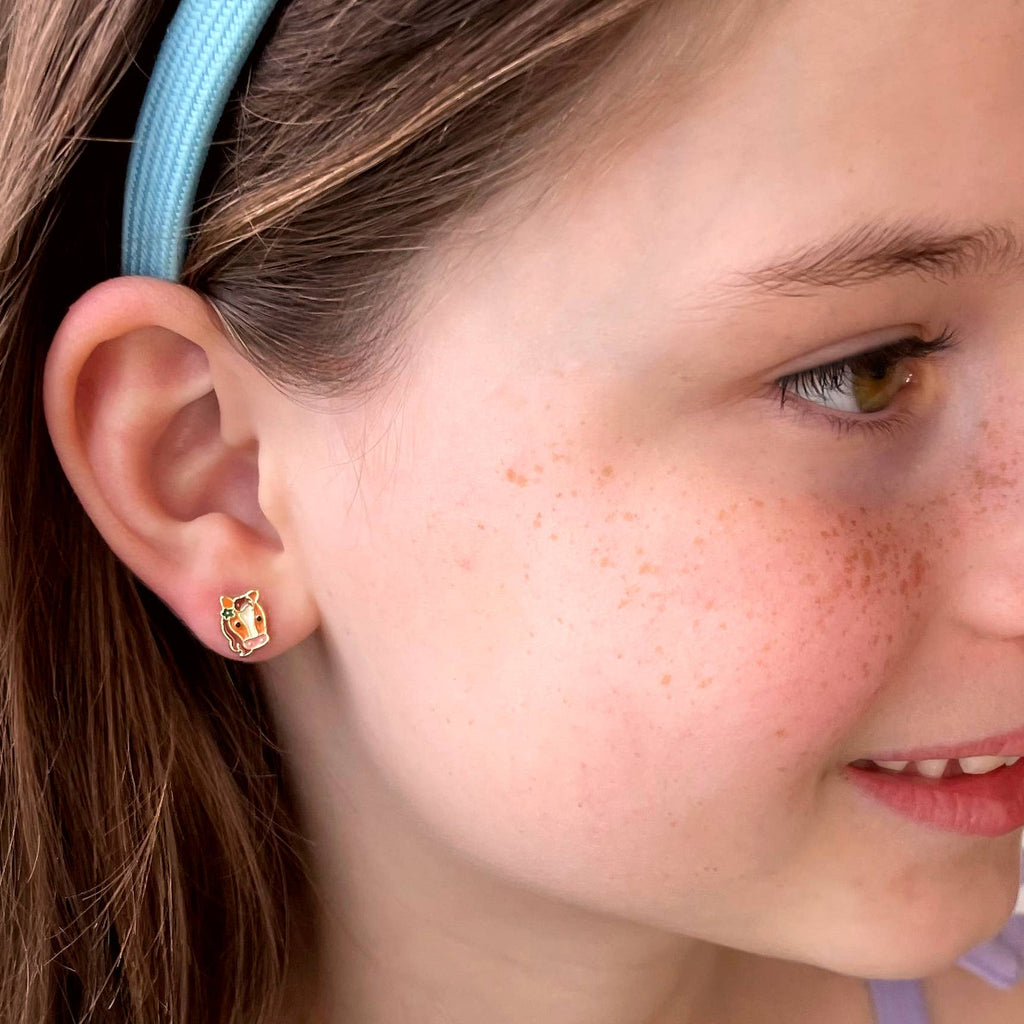 Pretty Pony Stud Earrings