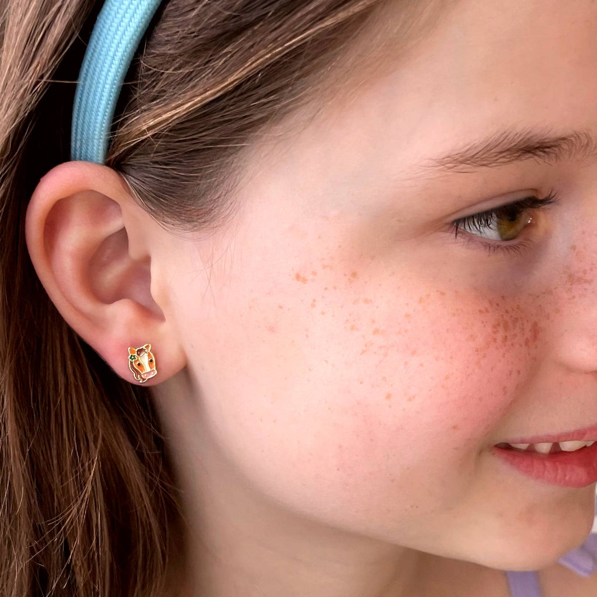 Pretty Pony Stud Earrings