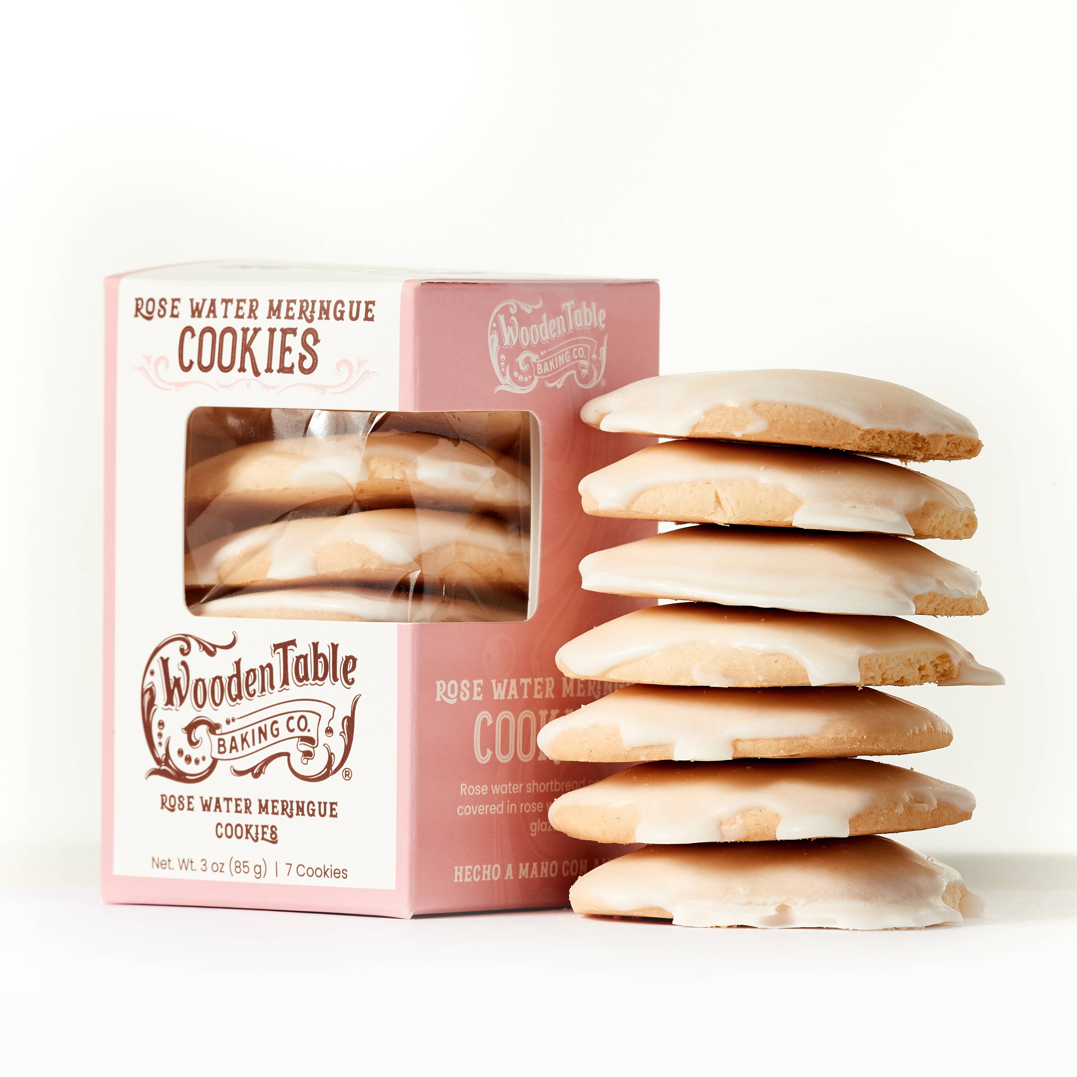 Rosewater Meringue Tea Cookies