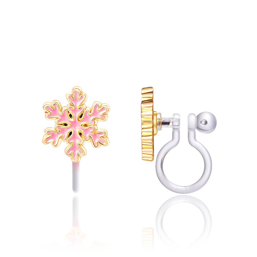 Snowflake Magic Clip-on Earrings