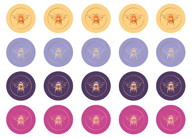 Honeybee Card Portfolio Set (Set of 20 Cards)