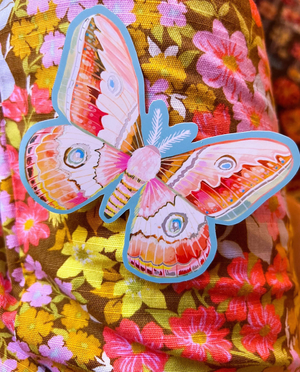 Carnival Moth Sticker Matte