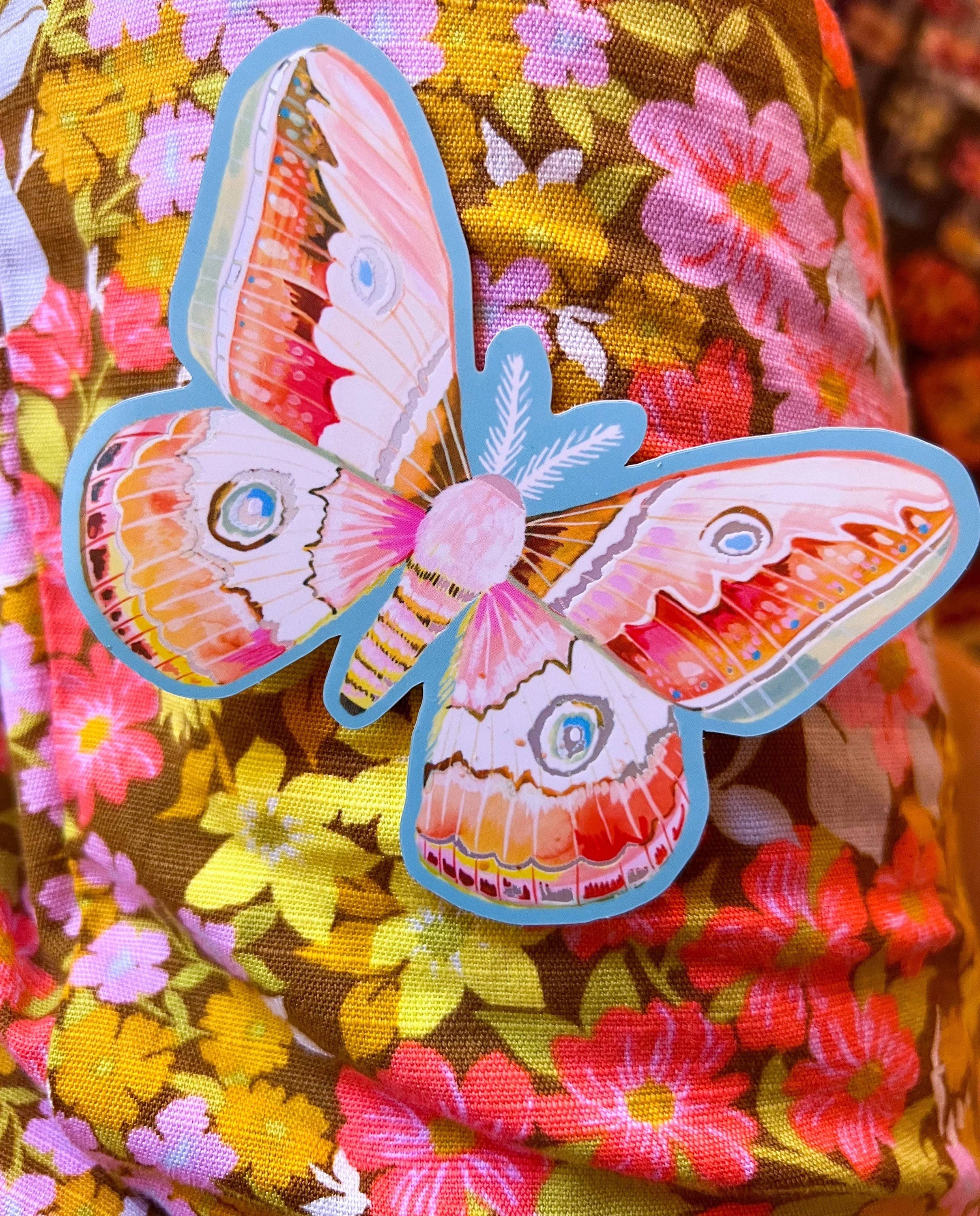 Carnival Moth Sticker Matte