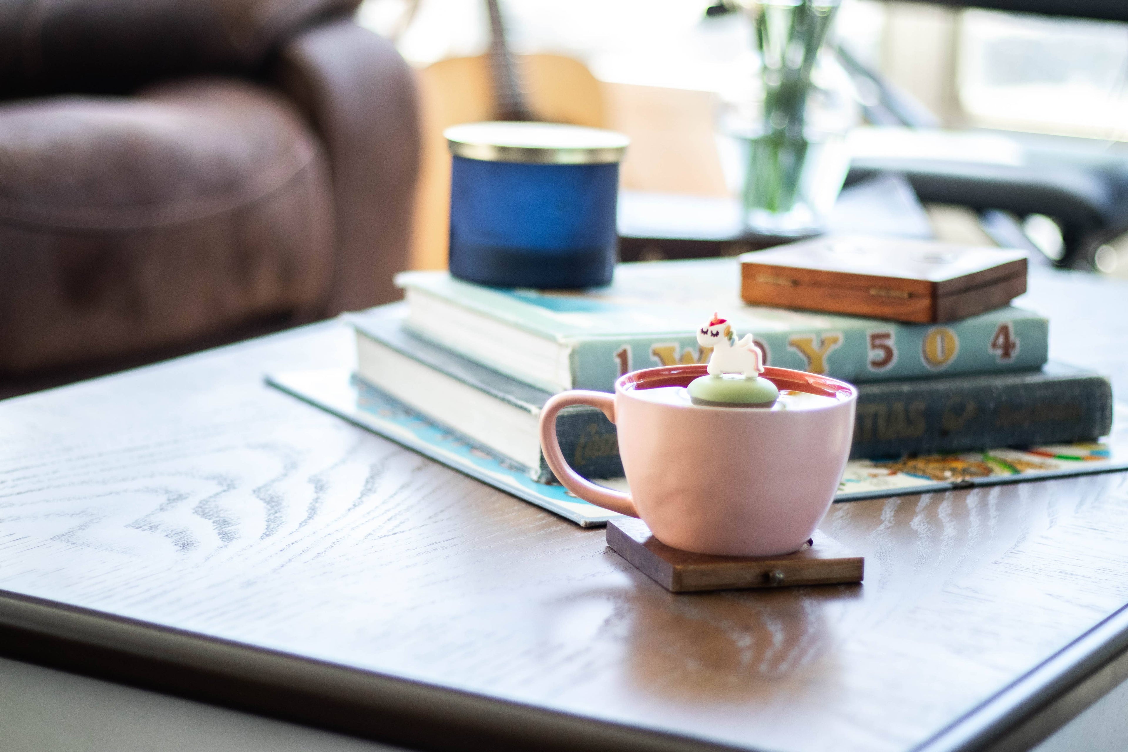 Rainbow Unicorn | Floating Tea Steeper | Green Base | White