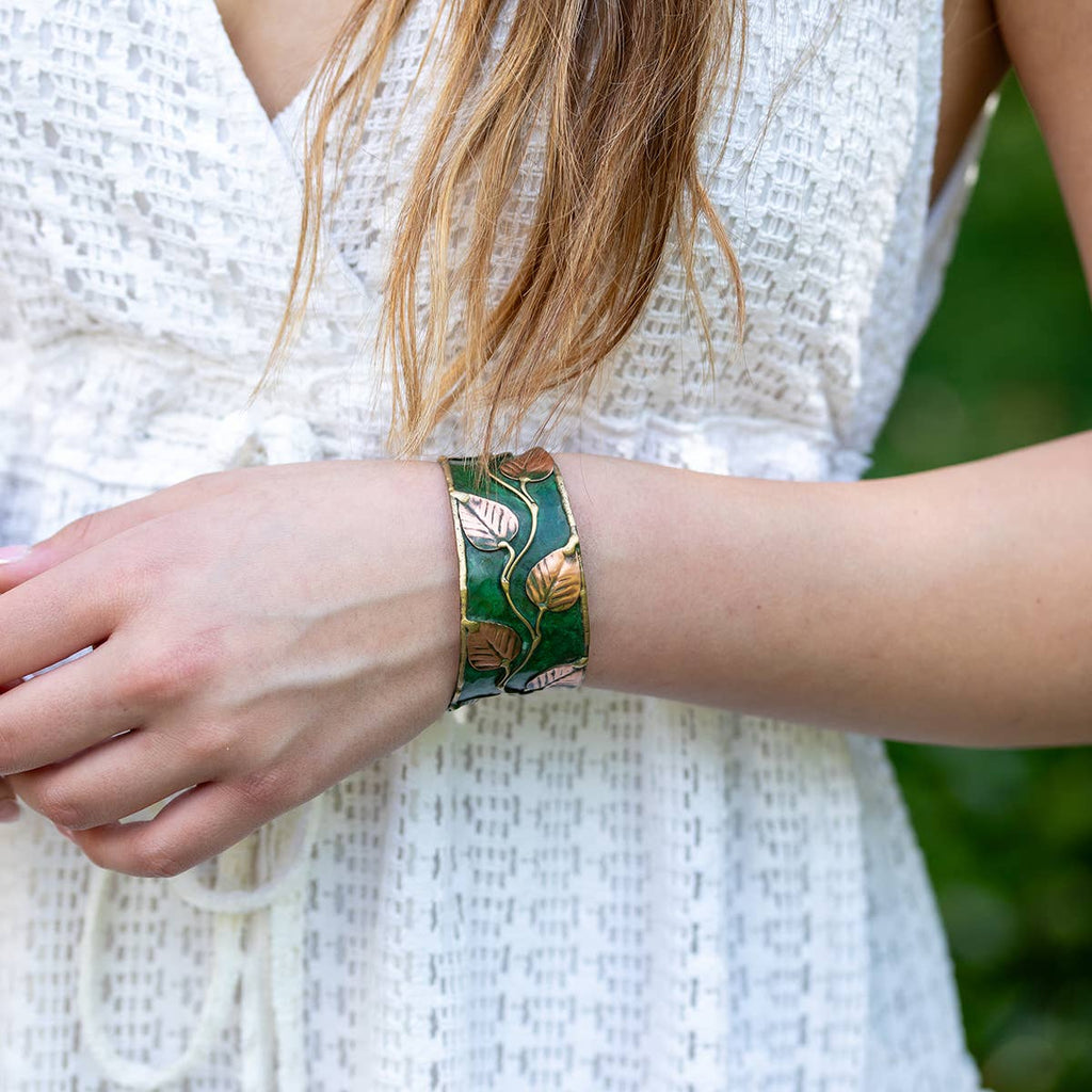 Leaves & Vines Cuff Bracelet