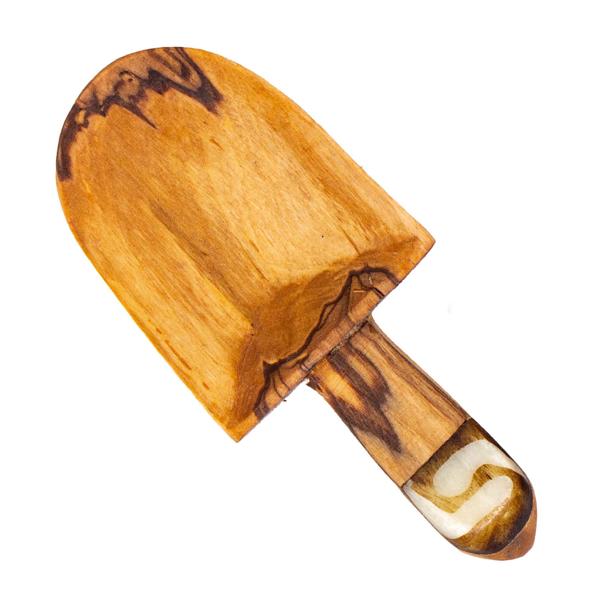Petite Shovel Olive Wood Scoop, Set of 3