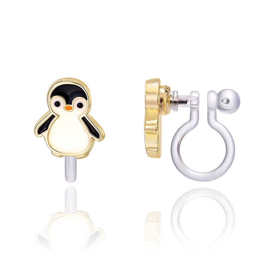 Penguin Clip-on Earrings