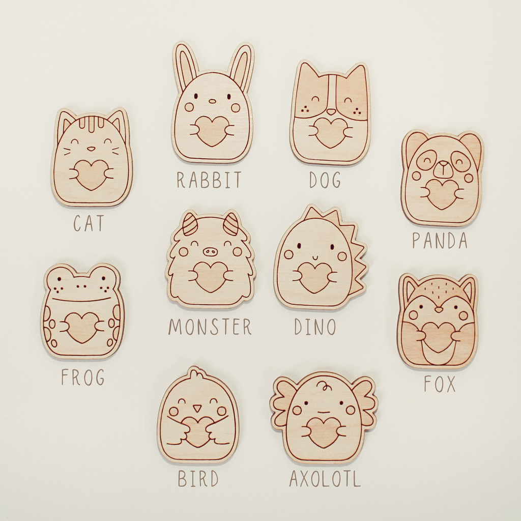 Kitty Wooden Pocket Hug