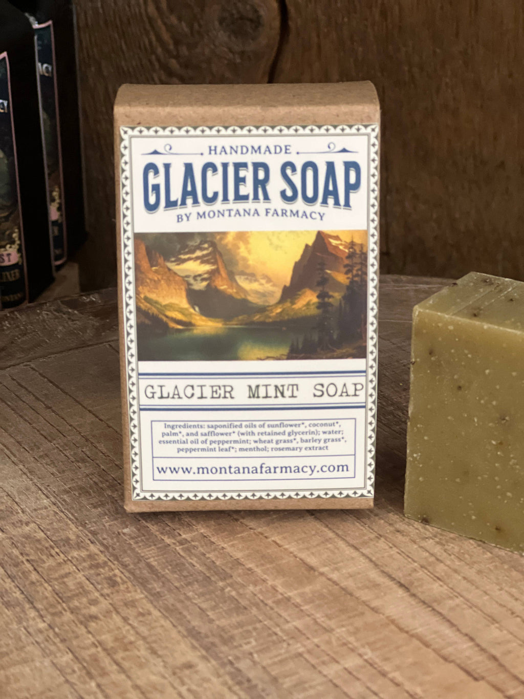 Glacier Natl Park Montana Fresh Mint Scent Handmade Soap