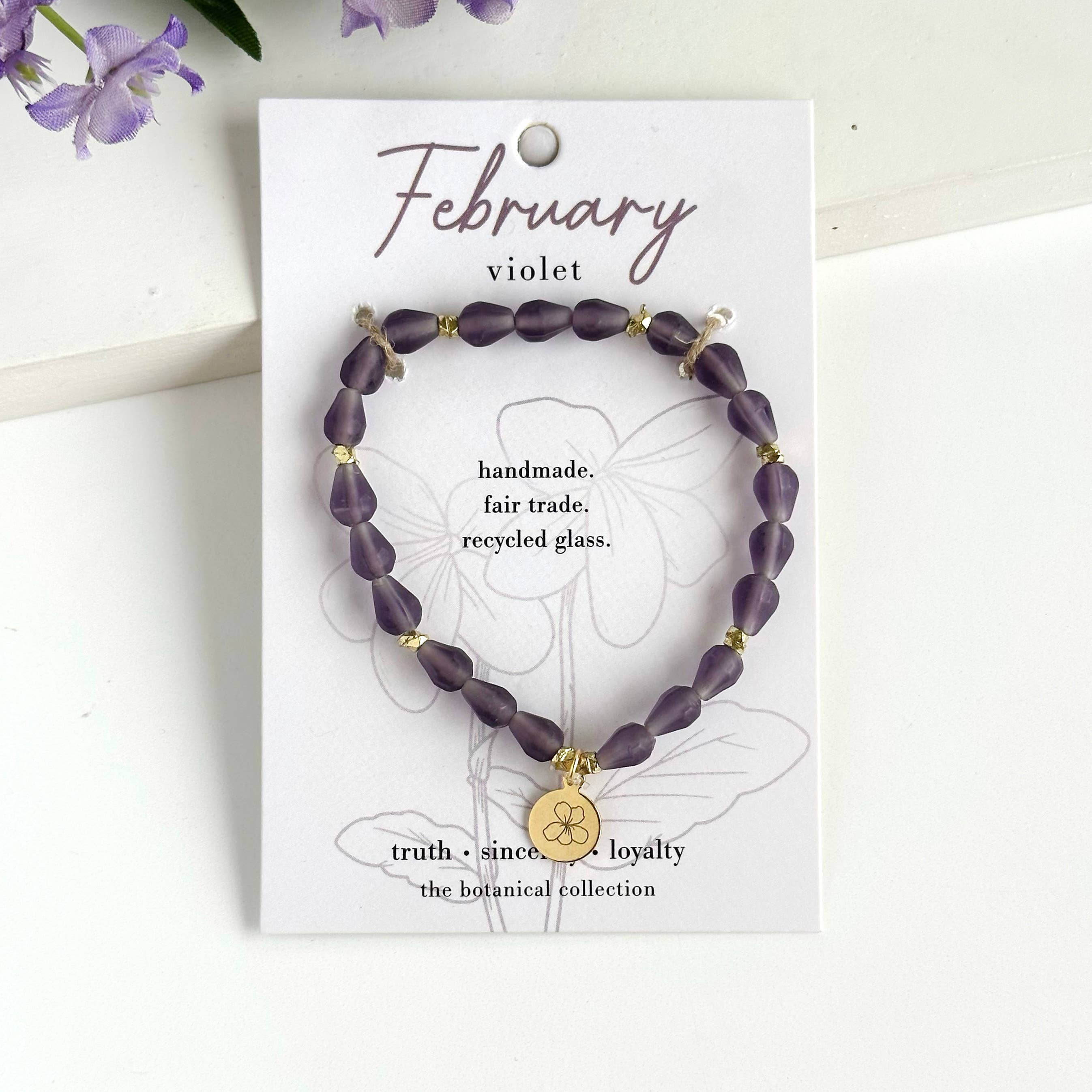 February • Birth Flower Bracelet