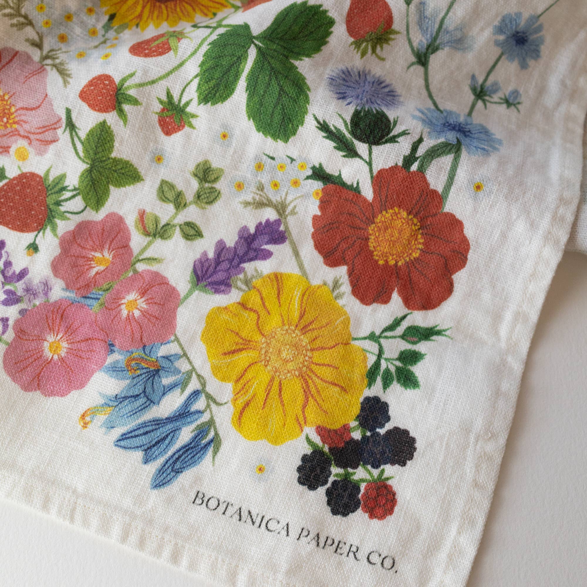 Linen Tea Towel Summer
