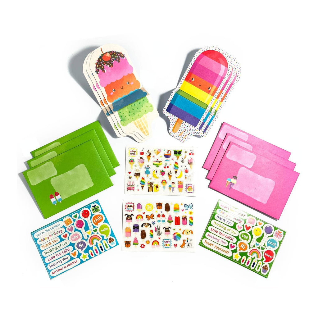Tiny Tadas! Notecard & Sticker Kit - Sweet Treats