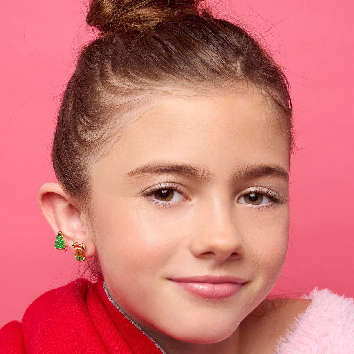 Christmas Tree Clip-on Earrings