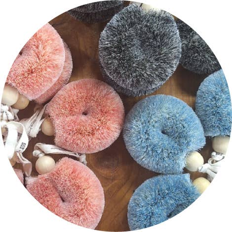 NEW! Spa Shower Puff Body Brushes - Handmade - All Natural