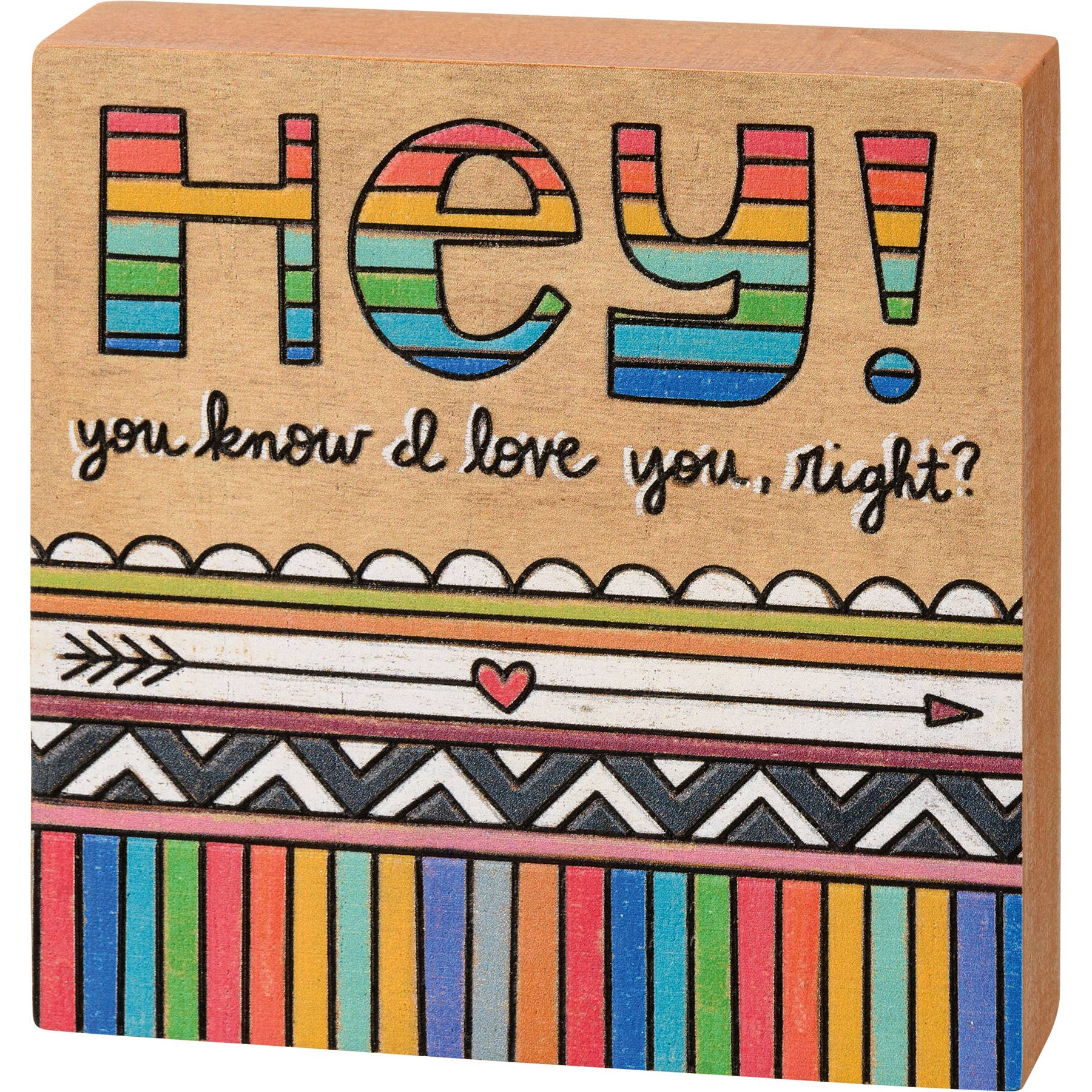 Hey! You Know I Love You, Right? Block Sign