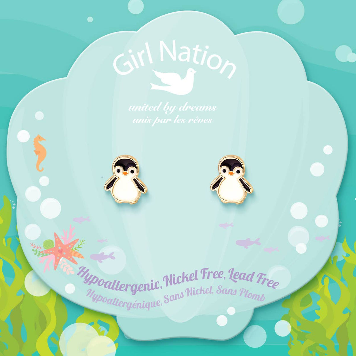 Penguin Stud Earrings