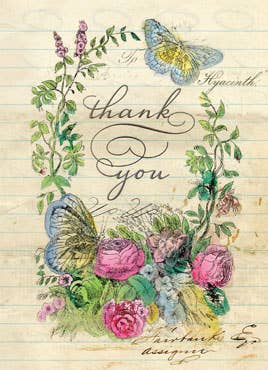 Floral Butterfly Greeting Card