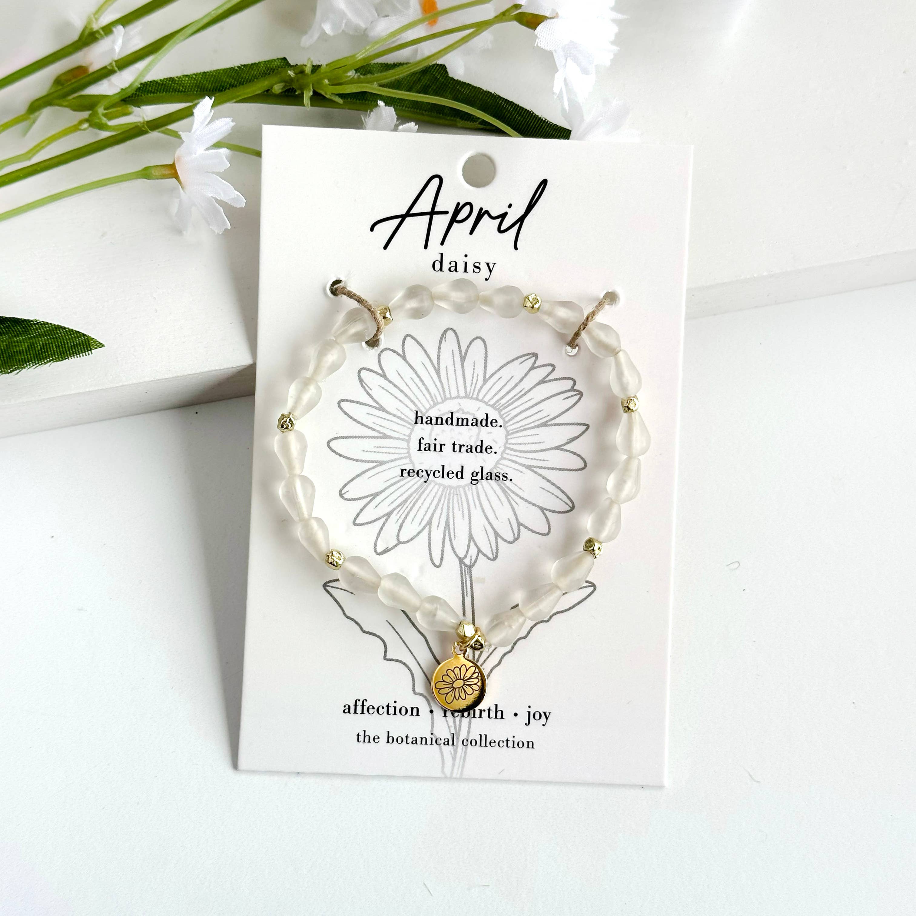 April • Birth Flower Bracelet