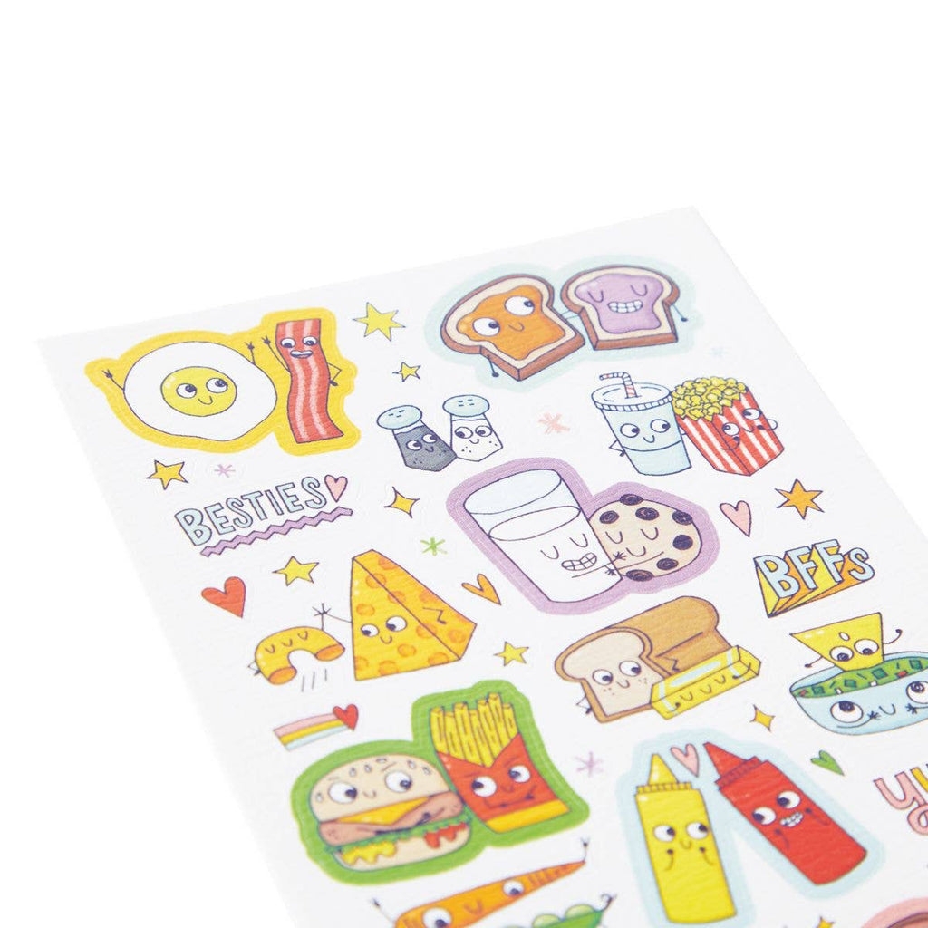 B.F.F. Foods Large Sticker Sheet (1 Sheet)