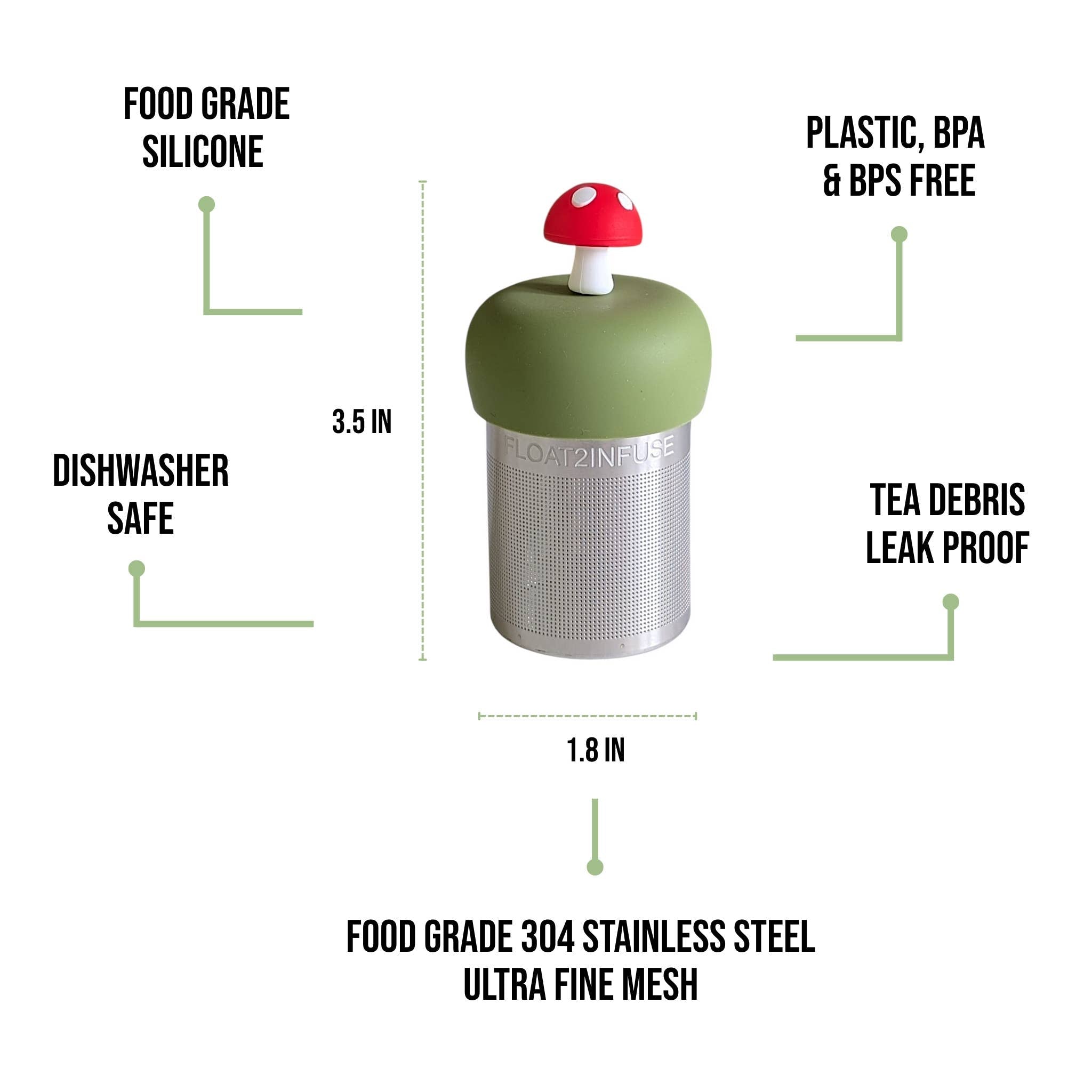 Mushroom Floating Tea Steeper