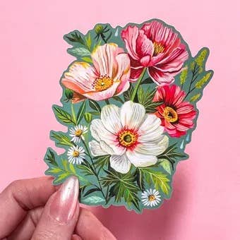 Lydia's Bouquet Matte Sticker