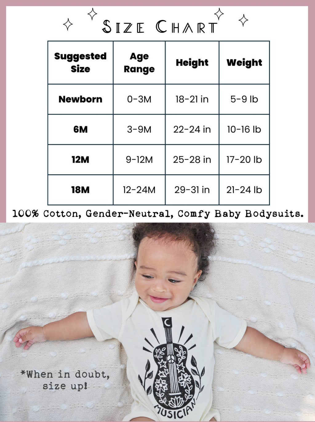 Euphoric Yeti Baby Bodysuit, Hippie baby outfit.