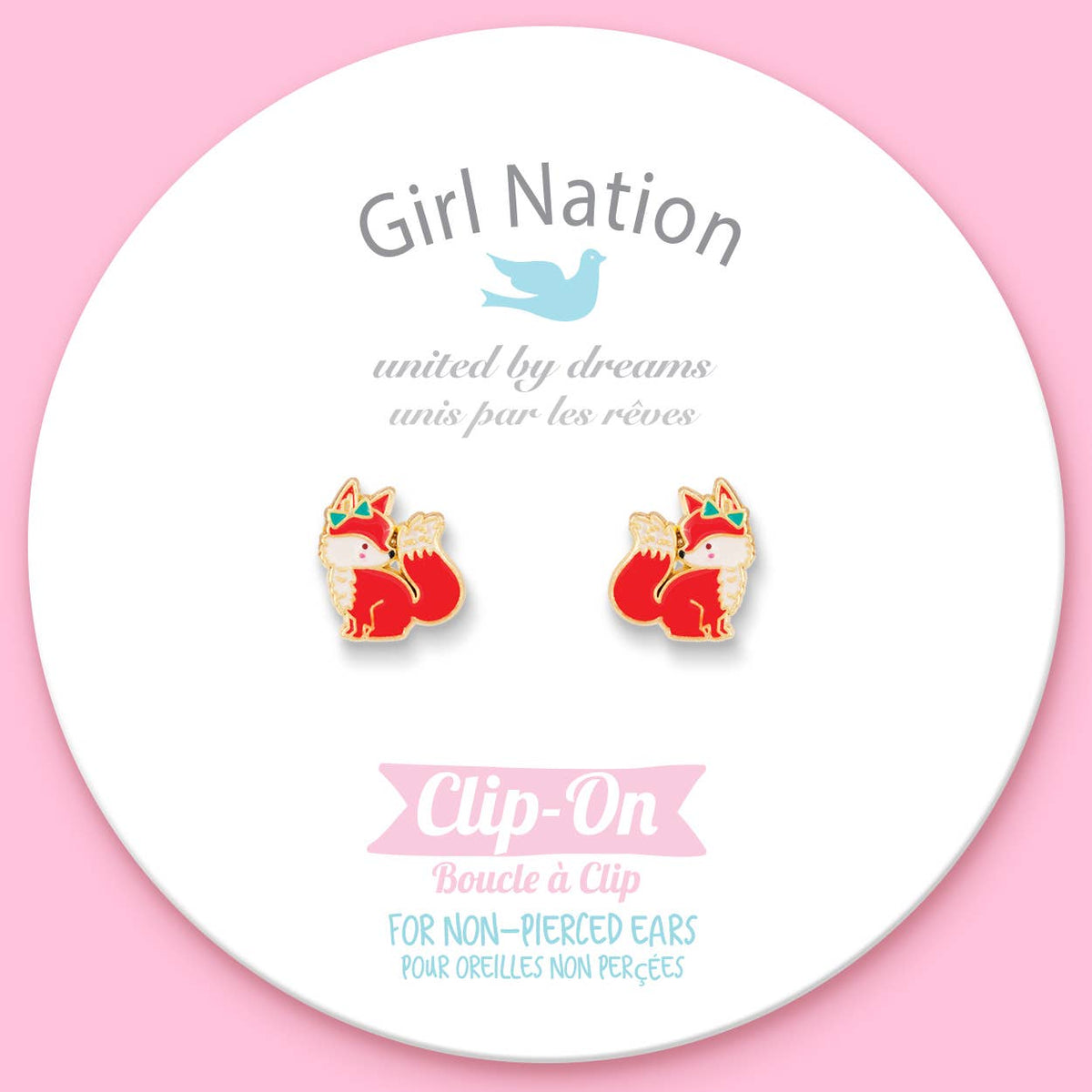 Fancy Fox Clip-on Earrings