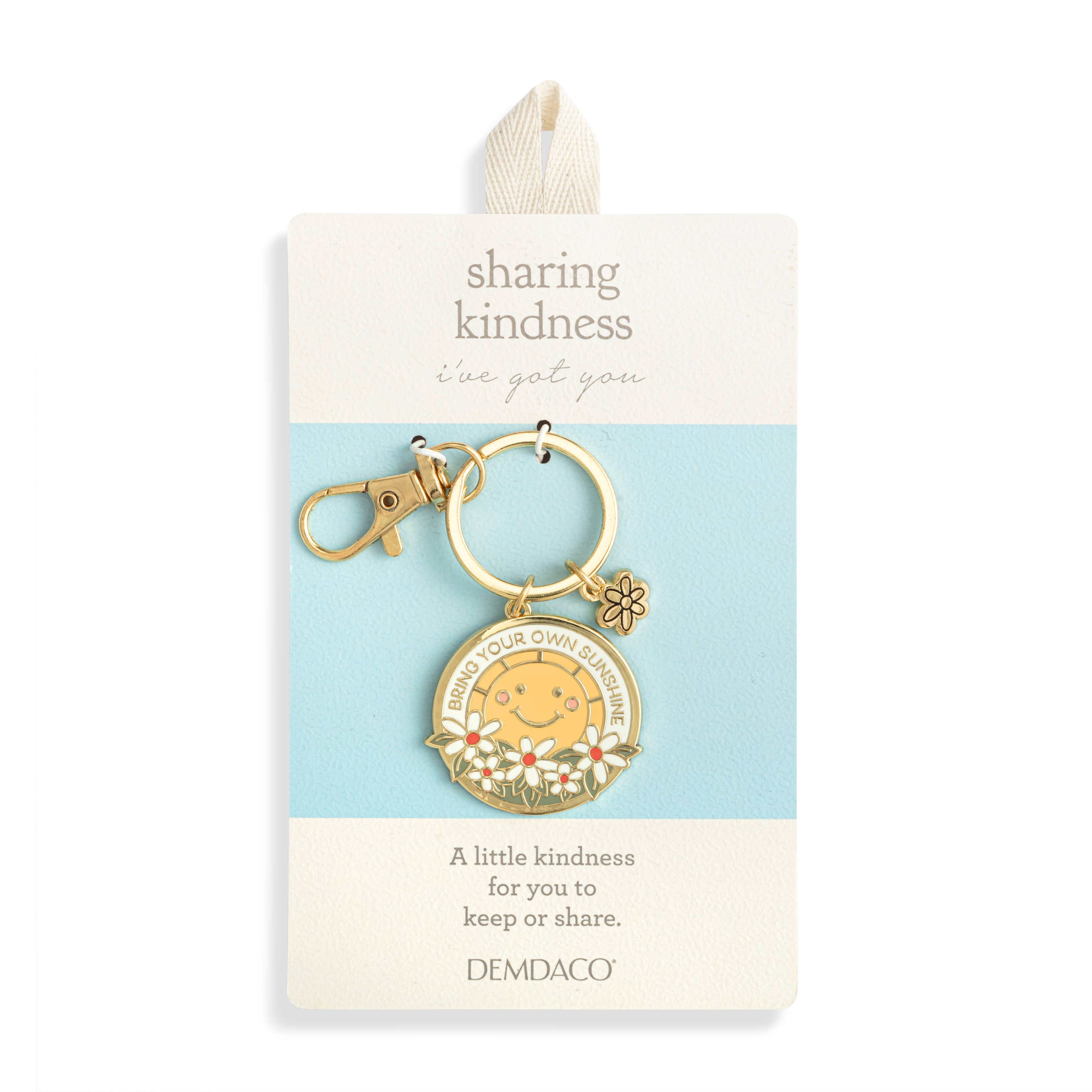 Sharing Kindness Keychain - Sunshine 1in